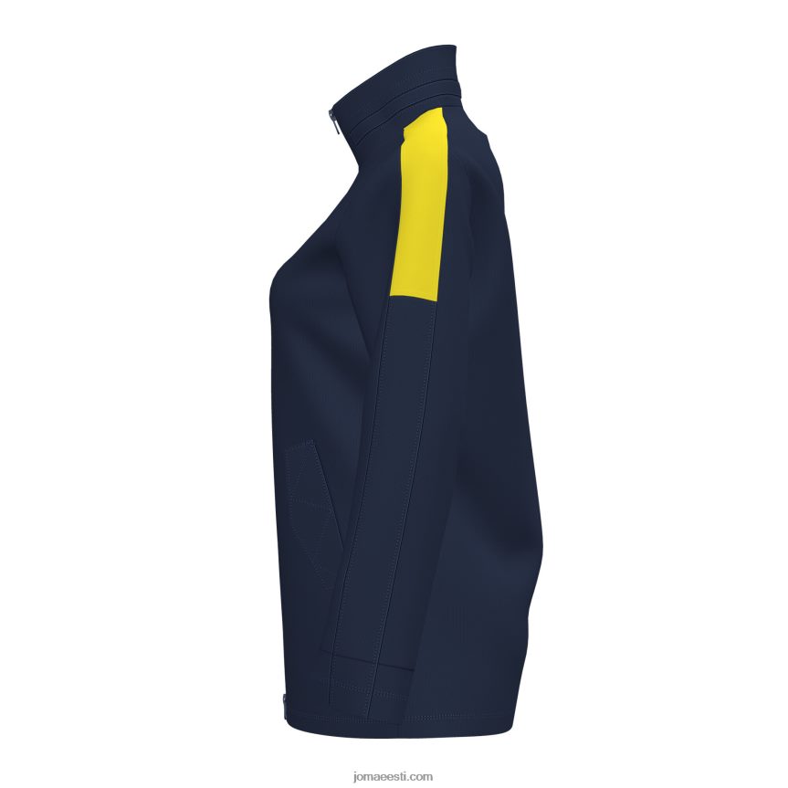 naised anorak trivor DJNBH2458 tumesinine fluorestseeruv kollane Joma