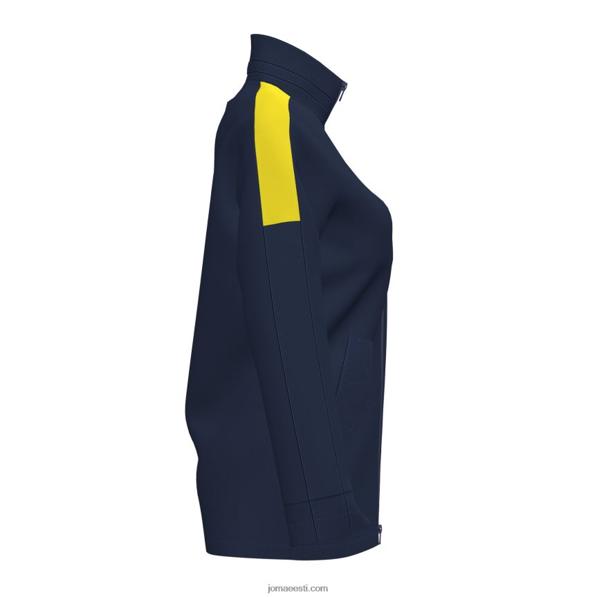 naised anorak trivor DJNBH2458 tumesinine fluorestseeruv kollane Joma