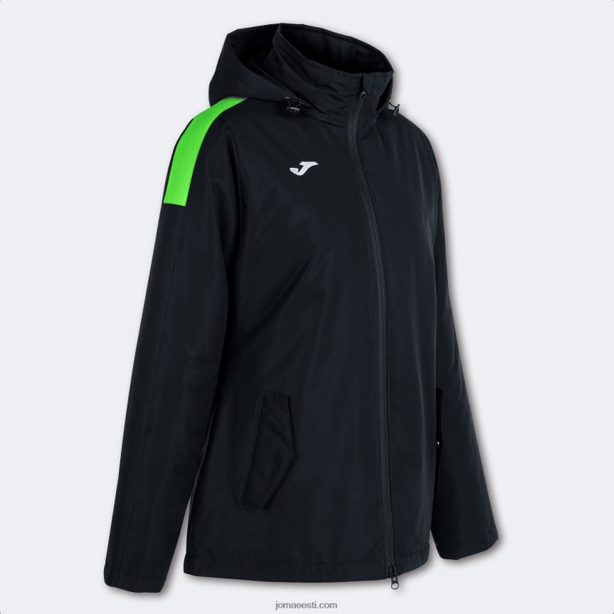 naised anorak trivor DJNBH2572 must fluorestseeruv roheline Joma