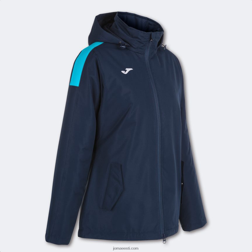 naised anorak trivor DJNBH2621 tumesinine fluorestseeruv türkiissinine Joma