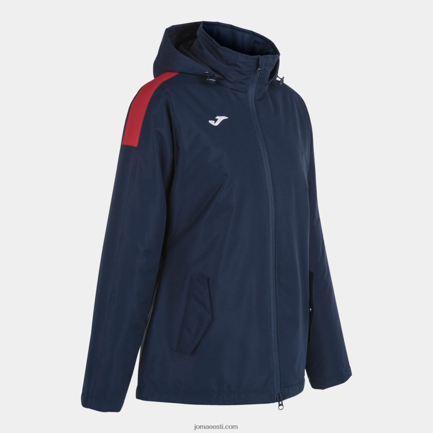 naised anorak trivor DJNBH4043 tumesinine punane Joma