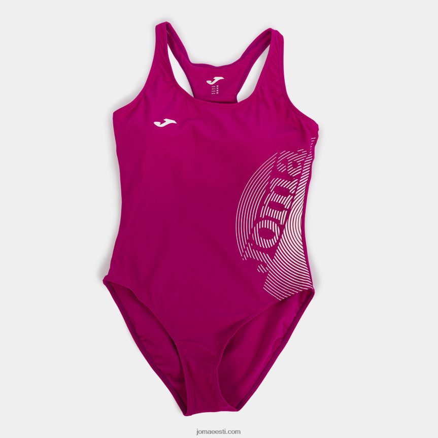 naised ujumistrikoo järv ii DJNBH2444 fuksia valge Joma
