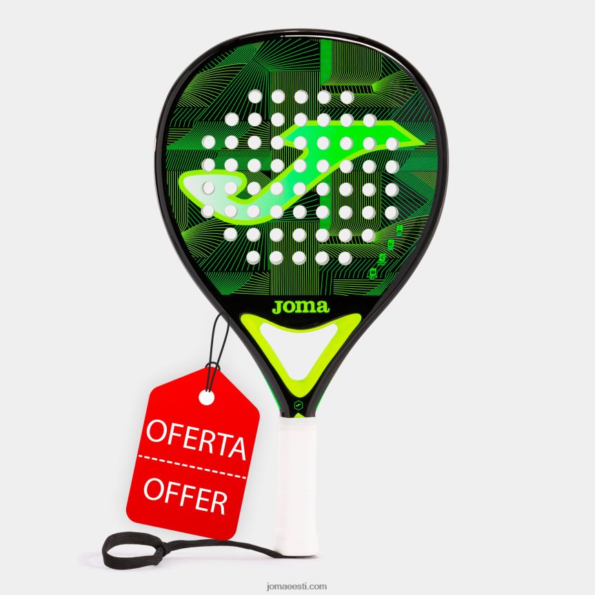 padel reket avatud DJNBH2504 must fluorestseeruv roheline Joma